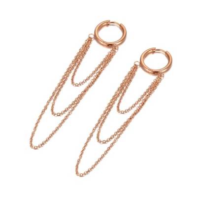 Ohrringe Damen Ohrstecker Ohrhänger Modische 925 Geschenk Für Frauen Freundin Mädchen Ohrringe Für Frauen, Kettenohrringe, Hiphop-Rock, Für Frauen Und Mädchen von BISONBLUE