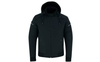 BLACKWILD Motorradjacke Herren | City Street CE-zertifiziert Protektorenjacke | Leicht und Atmungsaktiv Motorradjacke Herren mit Abnehmbarer Kapuze (5XL) von BLACKWILD The Rider's Skin