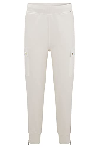 BOSS Damen C Ecargo Regular-Fit Jogginghose aus Bio-Baumwolle Weiß XS von BOSS