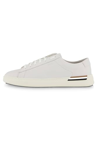 BOSS Herren Sneaker Clint_Tenn_LTT, White, 45 von BOSS