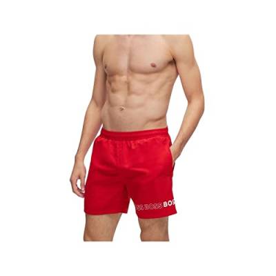 BOSS Herren Badeshorts Beachwear Badehose Dolphin Quick-Dry, Farbe:Rot, Artikel:-629 red, Größe:L von HUGO BOSS