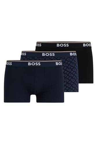 BOSS Herren Trunk, 3er Pack Bold Design, Assorted 960, S von BOSS