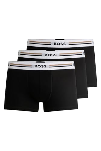 BOSS Herren Trunk, 3er Pack Revive, Black 001, M von BOSS