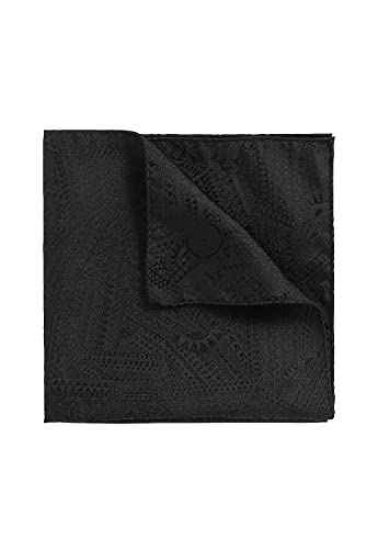 BOSS Hugo Meissen Herren Einstecktuch 100% Seide 50424664 P.sq. cm33x33 gerollt schwarz von BOSS