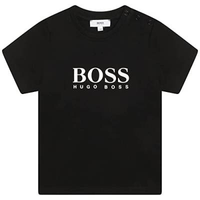 BOSS - Kurzarm T-Shirt Schwarz 100% Baumwolle 3MONATE von BOSS