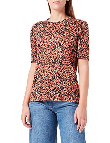 BOSS Women's C_Emime_AOP Jersey-Top, Open Miscellaneous, L von BOSS