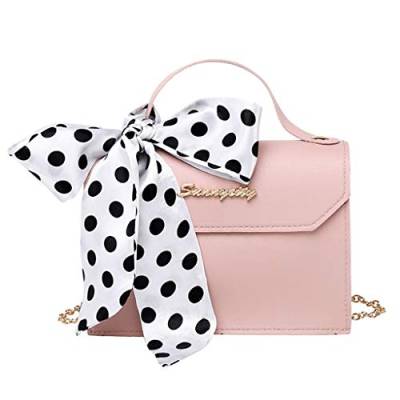 Kleine Buchstaben-Tragetasche Schnalle Lady Fashion-Bedeckung Handtasche Schulter Handtasche Mit Taschen (Pink, One Size) von BOTCAM