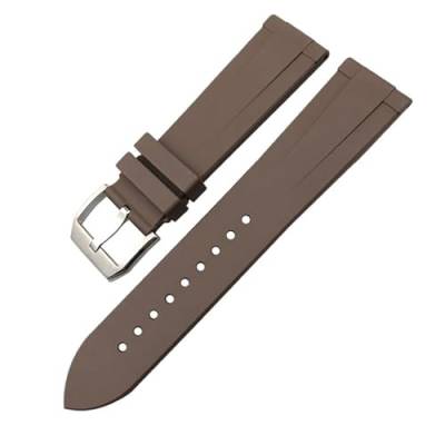 BUDAY Fluororubber Uhrenarmbänder für IWC Big Pilot Uhren IW3777, Gummi-Silikon, 19 mm, 20 mm, 21 mm, 22 mm, weiches Taucharmband, 21 mm, Achat von BUDAY