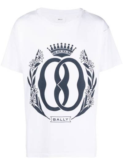 Bally T-Shirt mit Logo-Print - Rot von Bally