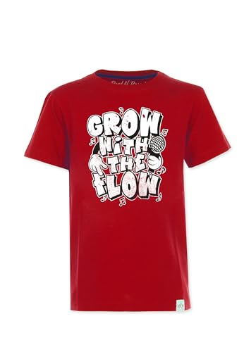 Band of Rascals Kinder Kurzarm T-Shirt Grown aus Bio-Baumwolle, red, Gr. 140 von Band of Rascals