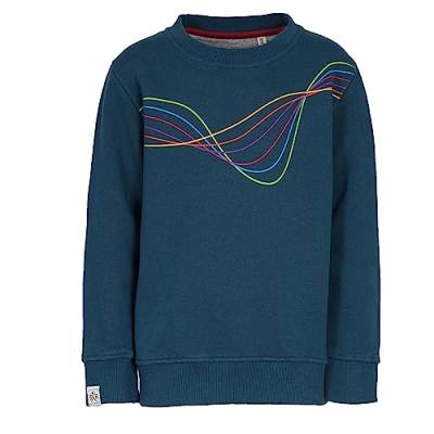 Band of Rascals Kinder Sweatshirt Frequency aus Bio-Baumwolle, Dark-Petrol, Gr. 134 von Band of Rascals