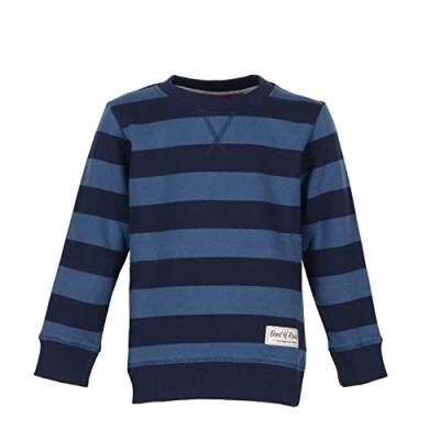 Band of Rascals Kinder Sweatshirt Striped aus Bio-Baumwolle, Navy-Blue, Gr. 110/116 von Band of Rascals