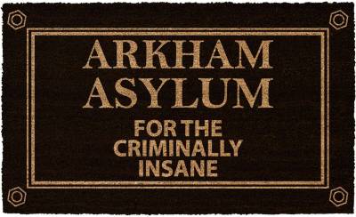 Batman Arkham Asylum Fußmatte schwarz beige von Batman