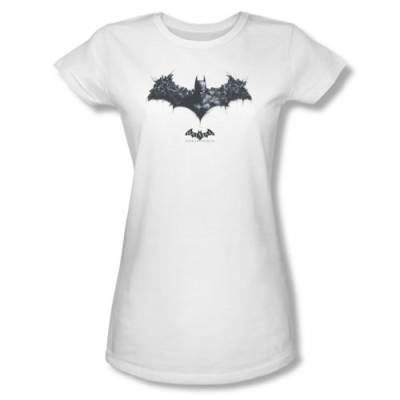 Batman - Arkham Origins - junge Frauen Bat Of Enemies Sheer T-Shirt, X-Large, White von Batman