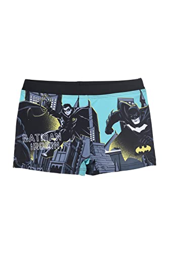 Batman Badeshorts für Jungen, Badehose für Kinder, Jungen Slips, Boxer-Badeanzug Robin DC Comics Design, Größe 10 Jahre, Grau von Batman