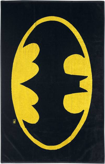 Batman Batman Core - Handtuch Badetuch schwarz gelb von Batman