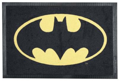 Batman Batman Logo Fußmatte gelb schwarz von Batman