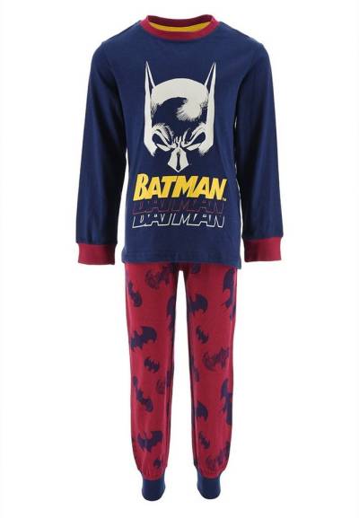Batman Schlafanzug Kinder Jungen Pyjama langarm Nachtwäsche (2 tlg) von Batman