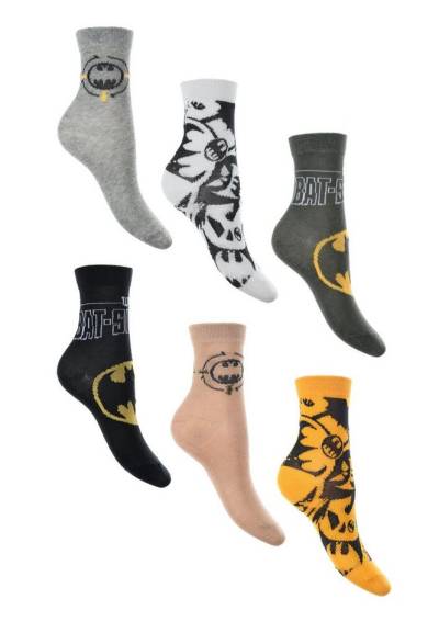 Batman Socken Kinder Jungen Strümpfe Socken (6-Paar) von Batman
