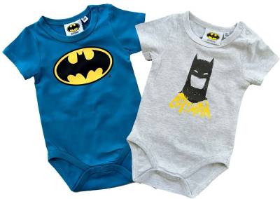 Batman Strampler 2x Batman Body Baby Strampler Jungen Strampelanzug 3 6 12 18 14 Monate von Batman
