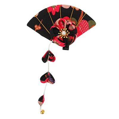 Beaupretty 2st Haarnadel Japanische Kimono-blumen-haarspange Brautkopfschmuck Für Die Hochzeit Japanische Blumenhaarspangen Fan-haarspangen China Fräulein Bettwäsche Aus Baumwolle Weihnachten von Beaupretty