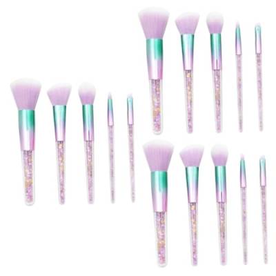 Beavorty 15-Teiliges Set Make-up Pinsel Make-up-Pinsel für die Frau Kosmetikpinsel Anzug Anzüge Professioneller Make-up-Pinsel Puderpinsel das Gesicht einstellen Bürste Passen Damen Violett von Beavorty