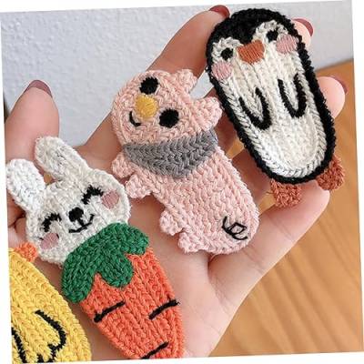 Beavorty 3st Cartoon-bb-clip Aus Wolle Mädchen Haarteile Katzenhaarspangen Pinguin Haarspangen Mädchen Haarspangen Tierhaarnadel Cartoon Haarschmuck Geschenk Kind Garn Niedlich von Beavorty