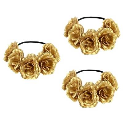 Beavorty 3St Elfenlippenbalsam Kranz Haarband Kopf große Duschmatte Mädchen Tiara Haargummis Performance-Haarreifen Party Kranz Rosen Kopfbedeckung Haarschmuck Stirnband von Beavorty