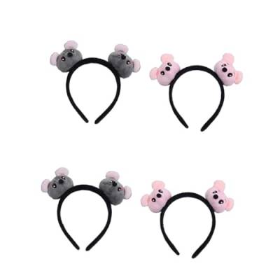 Beavorty 4 Stück Mädchen Geschenk Ort Mädchen Kleidung Haargummis Für Kopfschmuck Cosplay Haarband Tierohren Stirnbänder Party Haar Weihnachten Socken Plüschpuppe Kopfbedeckung 3D Yiwu Pop von Beavorty