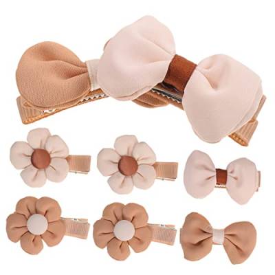 Beavorty 8st Haarnadelschleife Mädchen Haarspangen Clips Geflochtene Haarspangen Für Frauen Haarspangen Für Mädchen 8-12 Haarschmuck Für Mädchen Schleifenhaar Weben Harz Blumen Kleinkind von Beavorty