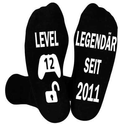 Belloxis Coole Geschenke Jungs 12 Jahre Socken Herren 39-42 Geschenke für 12 Jährige Jungen Geschenke Jungen 12 Jahre Stoppersocken Herren Junge 12 Jahre Geschenkideen Geburtstagsgeschenk für Männer von Belloxis