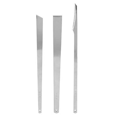 3PCS Klinge Messerschaber Set, Edelstahl Pediküre Messer Set, Pediküre Werkzeug Set Zur Linderung von Nagelproblemen von Betued