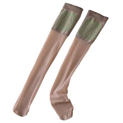 Overknee-Socken - Knieverdickte Damen-Kniestrümpfe mit Beifuß - Weiche Overknee-Socken, atmungsaktive Kniestrümpfe für Zuhause, Klimaanlage, Sommer Bexdug von Bexdug