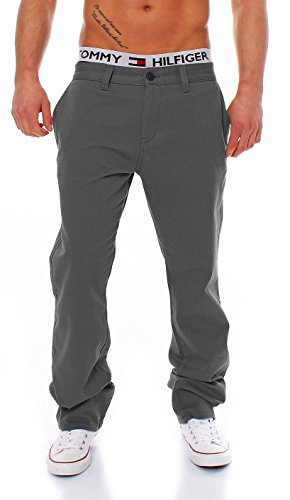 Big Seven Evan Chino Pant Regular Fit Herren Hose, Hosengröße:W40/L34, Farbe:Dark Grey von Big Seven