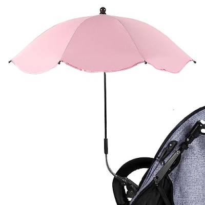 Aufsteckbarer Regenschirm mit Klemme | Regenschirm für Kinderwagen mit Klemme | Regenschirm-Kinderwagen für Kleinkinder 1-3 | UV-Schutz-Regenschirm-Kinderwagen Aufstecken für Kleinkinder 1–3 Jahren von Bisenty