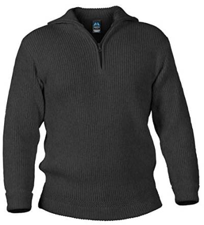 Blauer Peter - Merino Troyer - Pullover - 10 Farben, Farbe:Anthrazitmeliert, Größe:46 von Blauer Peter