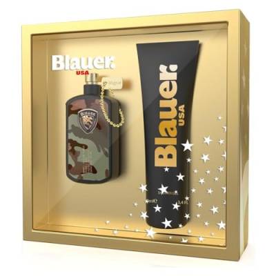 Blauer Camou Usa Geschenkpackung Herren Parfüm EDT 50ml Duschgel 150ml von Blauer