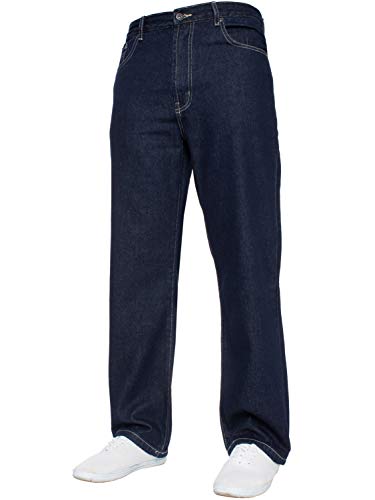 Blue Circle NEU Herren GERADES Bein Einfach schwer Works Jeans Denim Hose alle Hüfte große Größen - Indigo, 32W x 32L von Blue Circle