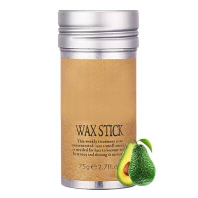 Haarwachs Stick,glatter Stick für Haare,nicht fettender Styling-Hair Pomadenstift,Hairstyling Moisturizing Wax for Strong Hold,für wegfliegende, gebrochene Haare und krauses Haar,75g von Bobihoney