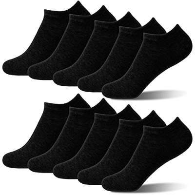 Bock op Kölle Sprint Sport Sneaker Socken Herren & Damen (2er Pack) Unisex (10 Paar schwarz, 43-46) von Bock op Kölle