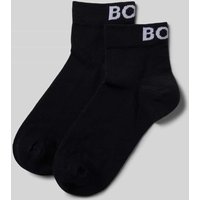BOSS Black Women Socken mit Label-Stitching im 2er-Pack in Black, Größe 35/38 von BOSS Black Women