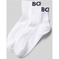 BOSS Black Women Socken mit Label-Stitching im 2er-Pack in Weiss, Größe 35/38 von BOSS Black Women