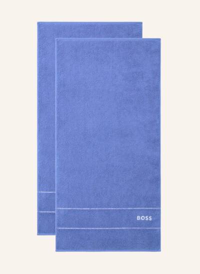 Boss Handtuch Set Plain (2tlg) blau von Boss