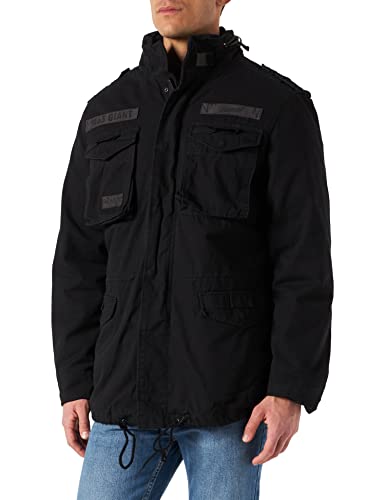 Brandit M65 Giant Feldjacke NEU Army Winterjacke + Futter US Parka Outdoor Jacke, Größe:7XL, Farbe:schwarz von Brandit