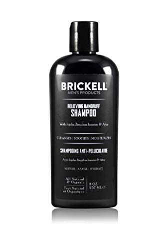 Brickell Herren-Schuppen-Shampoo für Männer, natürlich und biologisch, beruhigt und beseitigt Schuppen mit Ziziphus Joazeiro, Aloe und Jojobaöl (237 ml) von Brickell Men's Products