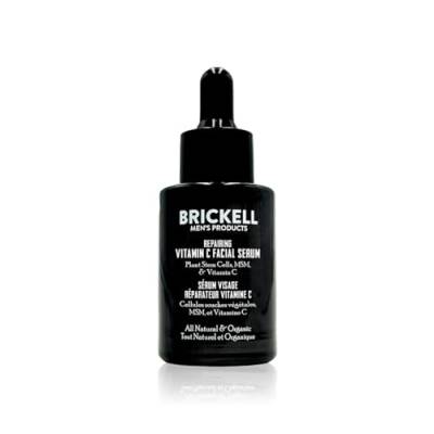 Brickell Anti-Aging-Vitamin-C-Serum für Männer für das Gesicht, reparierendes Nacht-Gesichtsserum für Männer, Natürliches und Organisches Hyaluronsäure-Serum für das Gesicht, 30 ml, Parfümiert von Brickell Men's Products
