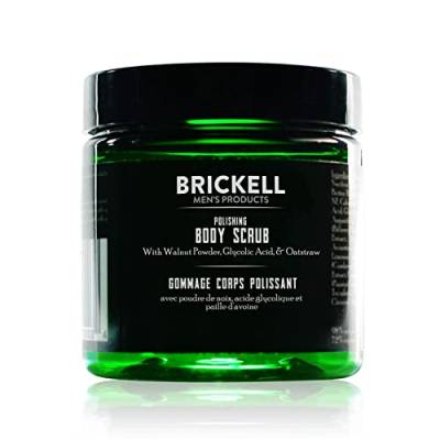 Brickell Men's Polishing Body Scrub for Men, Natural and Organic Body Exfoliator to Remove Dirt, Prevent Blemishes, and Brighten Skin (8 Ounce) von Brickell Men's Products