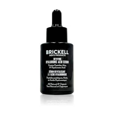 Brickell Anti-Aging-Hyaluronsäure-Serum für Männer für das Gesicht, belebendes Tagesserum für Männer, Natürliches und Organisches Vitamin-C-Gesichtsserum mit Proteinpeptiden, 30 ml, Parfümiert von Brickell Men's Products