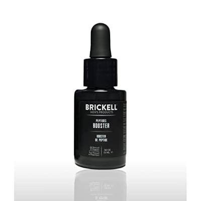 Brickell Men's Products Protein-Peptid-Gesichtsserum-Booster für Männer, natürlicher und organischer Protein-Peptid-Booster für das Gesicht zur Straffung und Wiederherstellung der Haut von Brickell Men's Products