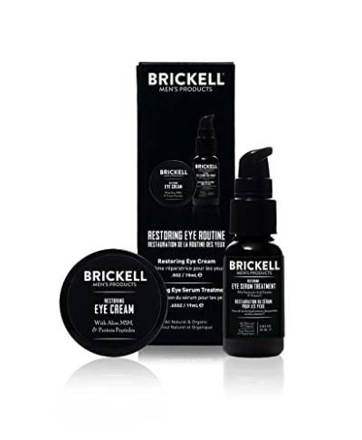 Brickell Men's Restoring Eye Routine für Männer, Augenserum und Augencreme für Männer, natürlich und organisch, unparfümiert von Brickell Men's Products